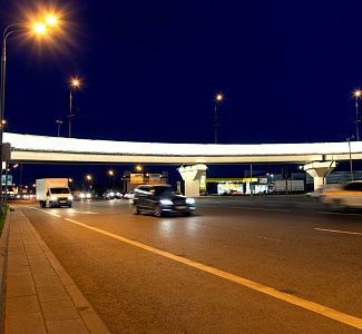 Эстакады Варшавского шоссе оснащены технологиями художественного освещения