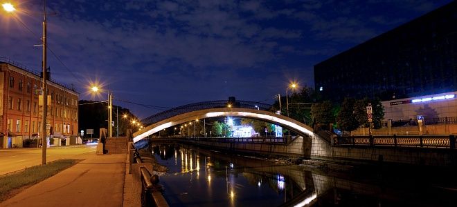 Салтыковский мост оснащен архитектурной подсветкой