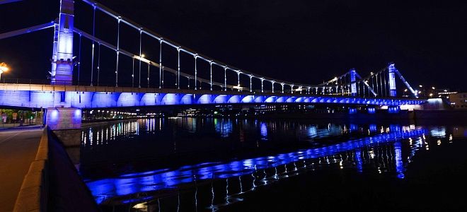 Управление художественной подсветкой Крымского моста
